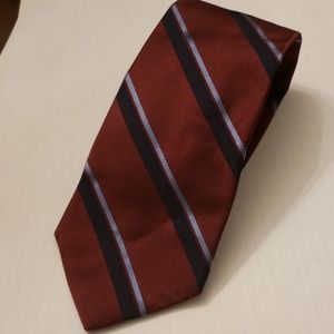 NWT Brooks Brother's Red/ Blue Stripe Silk Tie